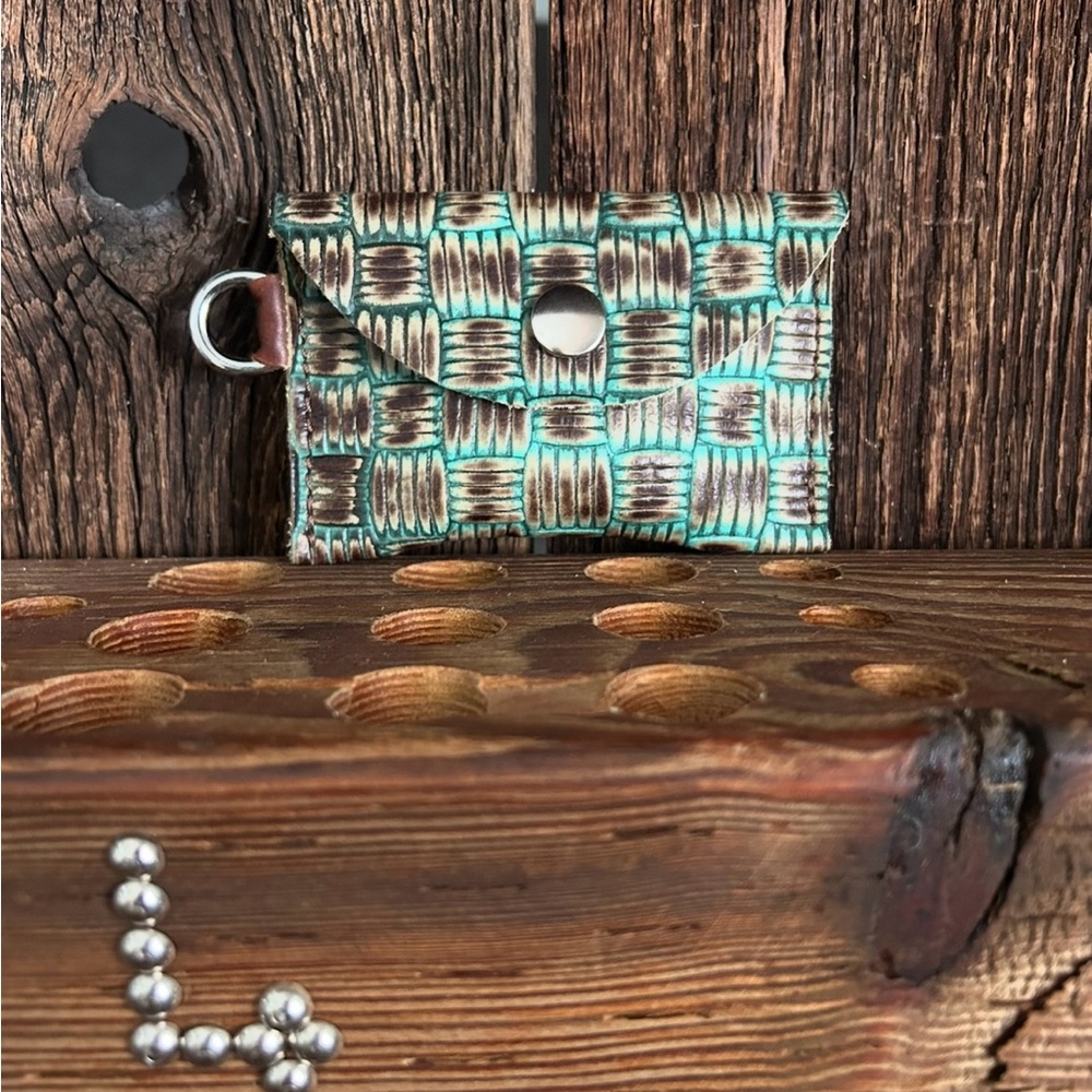 Woven Pattern Card Holder